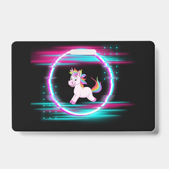 Crachá 4.Amor com Unicórnio   (Frente)