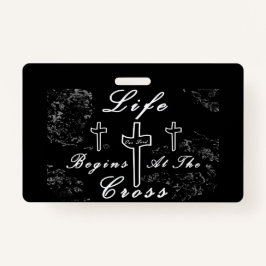 Crachá A vida começa na cruz