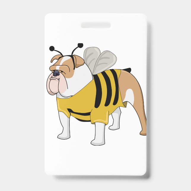 Crachá abelha bulldog (Frente)