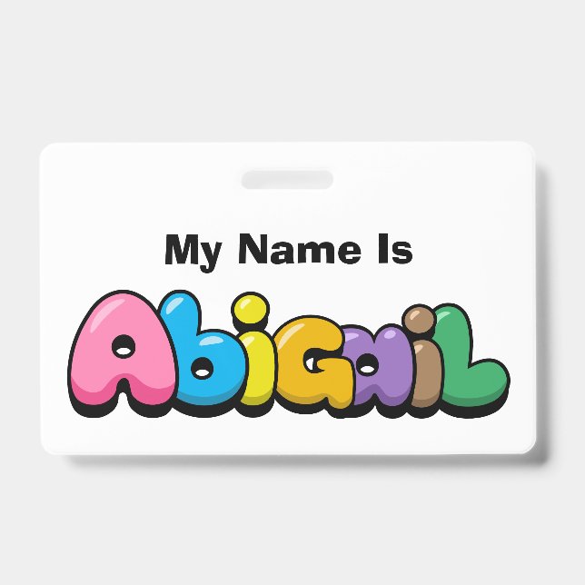 Crachá Abigail (Frente)