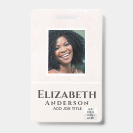 Crachá ABSTRATOS de Aquarela VIP PASS DE Funcionário FOTO