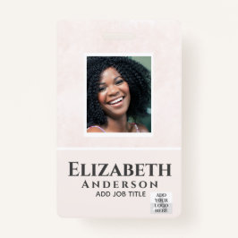 Crachá ABSTRATOS de Aquarela VIP PASS DE Funcionário FOTO