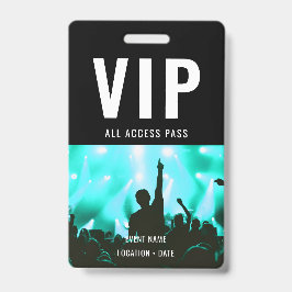 Crachá Acesso a Todos os Eventos Personalizados VIP ou No