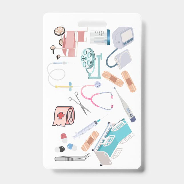 Crachá Acessório para Crachás Médicos (Frente)