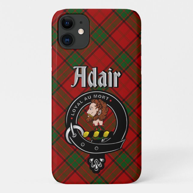 Crachá Adair Clan e Capa de telefone Tartan (Verso)
