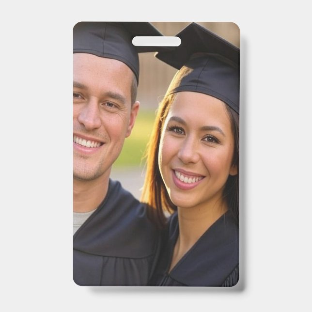 Crachá Adicionar Foto de Formatura Personalizar (Frente)