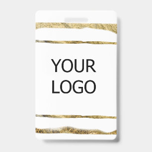 Crachá adicionar logotipo personalizado nome da empresa p