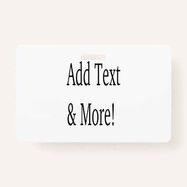 Crachá Adicionar texto e mais! Personalizar seu próprio p (Frente)