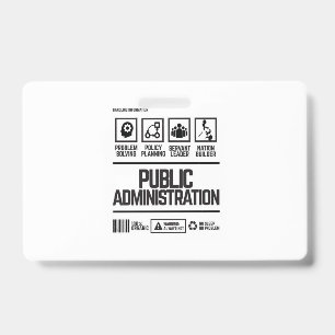 Crachá administração pública