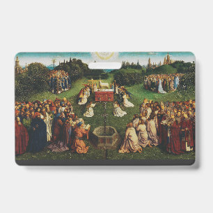 Crachá Adoração do cordeiro por Jan van Eyck