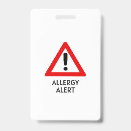 Crachá Alerta de Alergia a Milho
