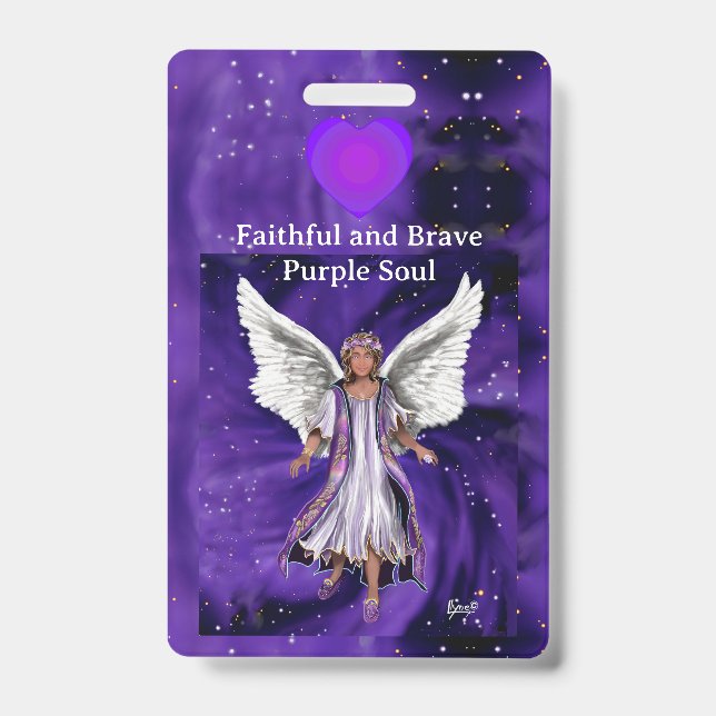 Crachá alma roxa (Frente)