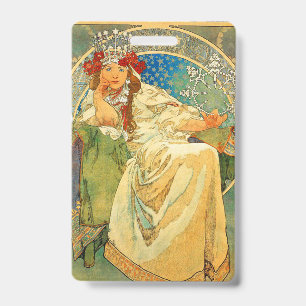 Crachá Alphonse Mucha Art Nouveau Princess Hyacinth
