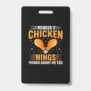 Crachá Amante de Frango Asa de Frango