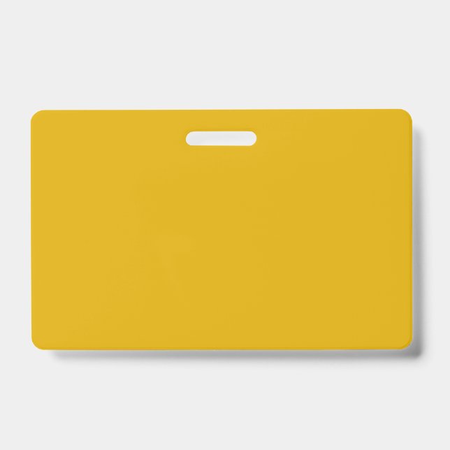 Crachá Amarelo Mostarda Cor Sólida (Frente)
