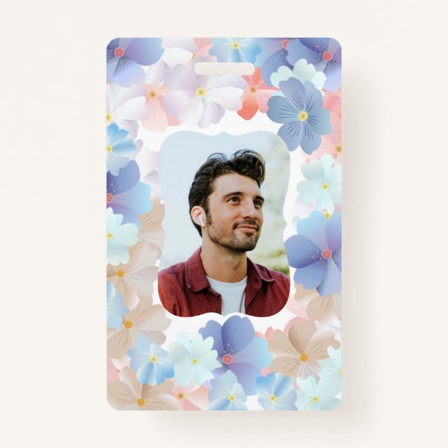 Crachá Amor puro como flor (Frente)