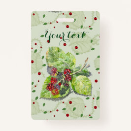 Crachá Amoras vermelhas de amora