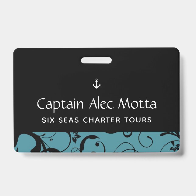 Crachá Âncora Marítima Pro Damask (Frente)