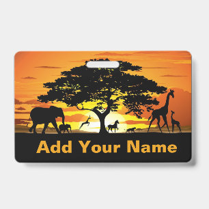 Crachá Animais Selvagens nos Pulseiras do Pôr do Sol da S