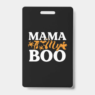 Crachá Aniversário da Mamãe no Halloween é o Meu Boo