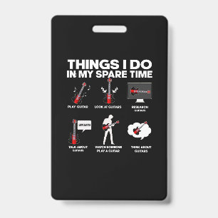 Crachá Aniversário da Música Guitarrista Viciada por Guit