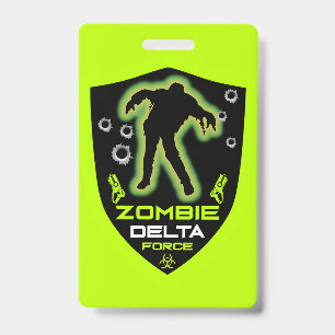 Crachá Aniversário Zumbi Meninos