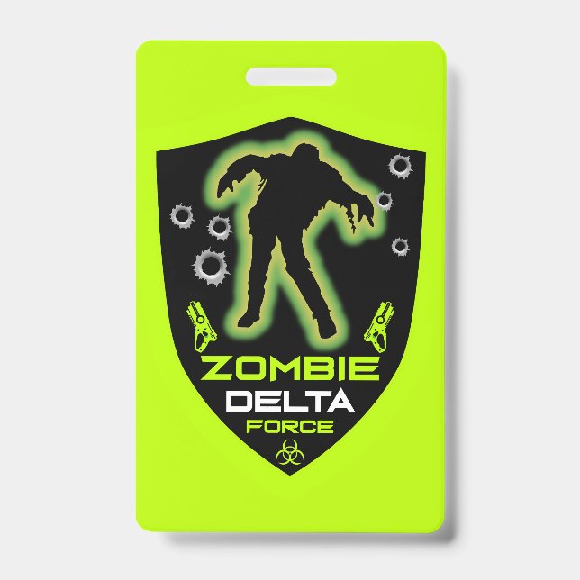 Crachá Aniversário Zumbi Meninos (Frente)