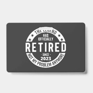 Crachá aposentado 2023