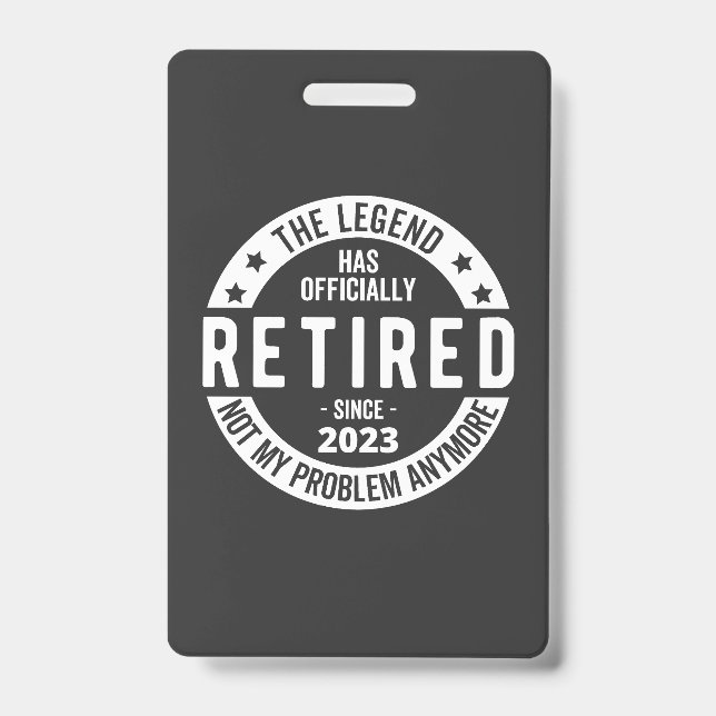 Crachá aposentado 2023 (Frente)