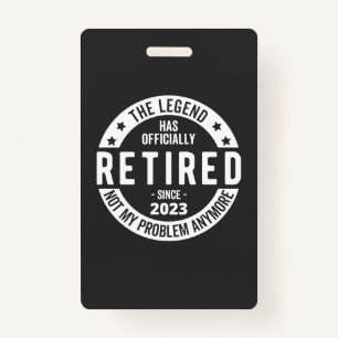 Crachá aposentado 2023