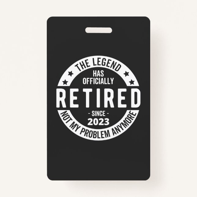 Crachá aposentado 2023 (Frente)