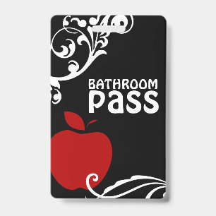 Crachá Apple Flouris Classroom Pass para Professores