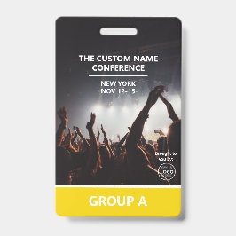 Crachá Aprovação de Acesso Personalizado de Código QR de 