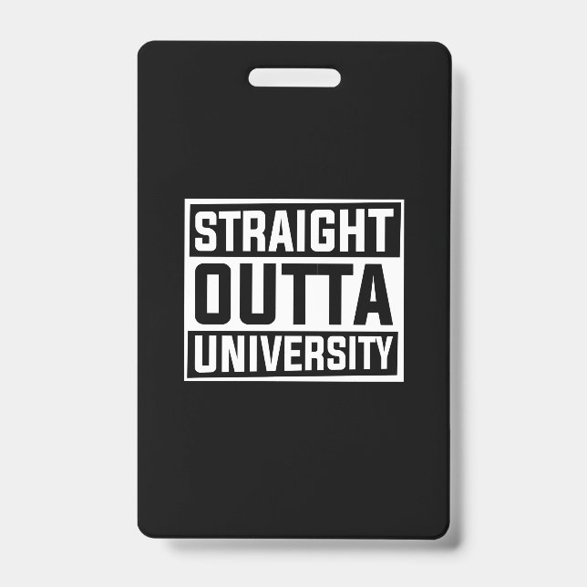 Crachá Arte de Graduação | Diretamente da Universidade (Frente)