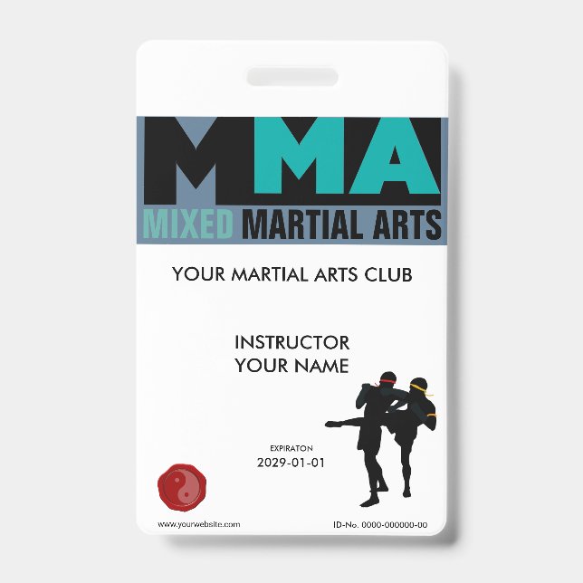 Crachá Artes Marciais Mistas (Frente)