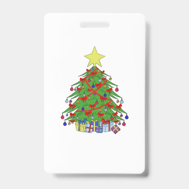 Crachá árvore de Natal (Frente)