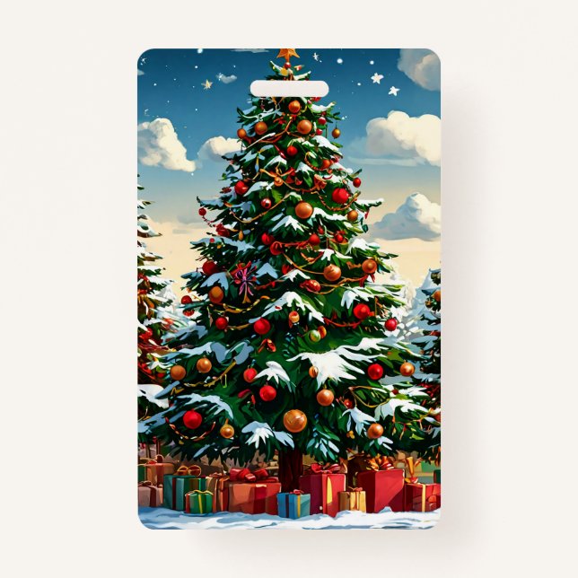 Crachá árvore de Natal (Frente)