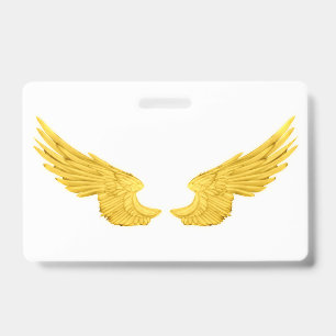 Crachá Asas de Anjo Dourado Caídas