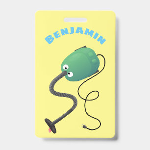 Crachá Aspirador fofo desenho animado humor