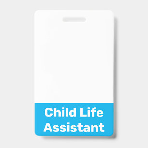 Crachá Assistente de Vida Infantil