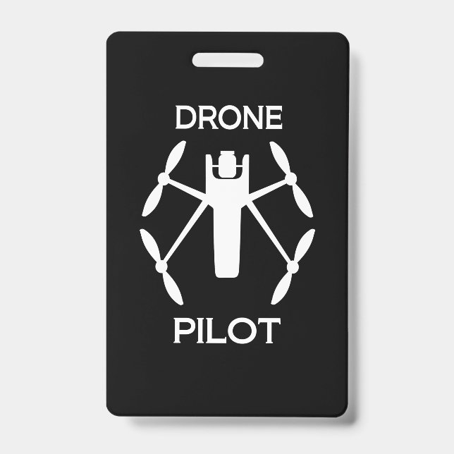 Crachá Aulas de Piloto de Drone (Frente)