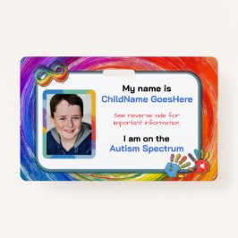 Crachá Autism Assistance Identification Card