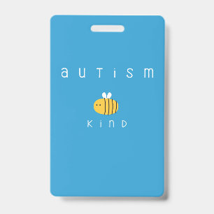 Crachá autismo seja gentil distintivos de conscientização