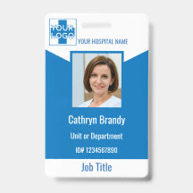 azul Funcionário Personalizado do Hospital ou Clín