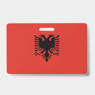 Crachá bandeira albanesa