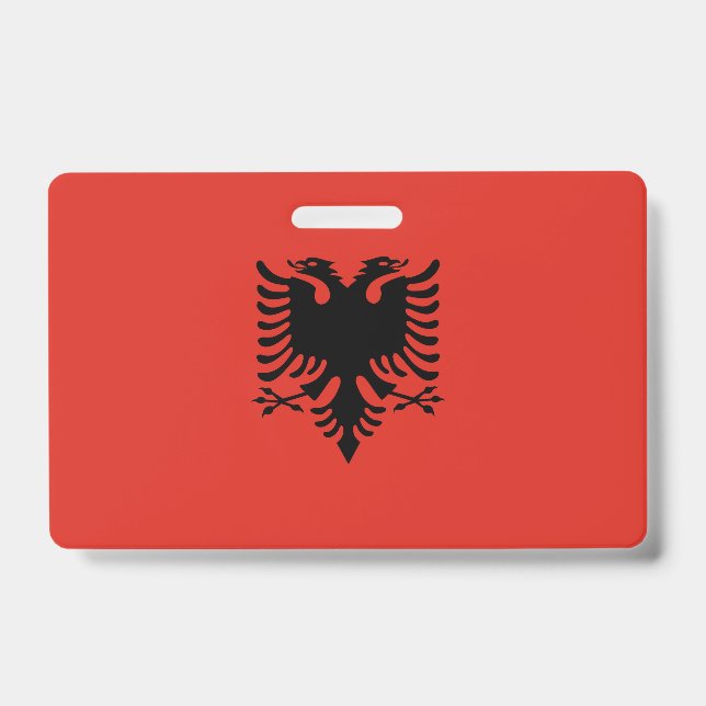 Crachá bandeira albanesa (Frente)