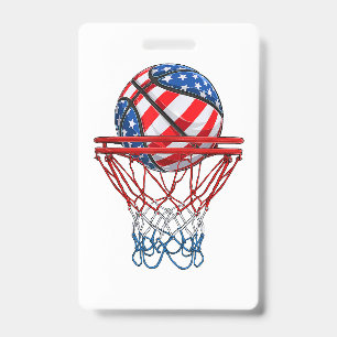 Crachá Bandeira Americana Patriótica 4 de julho