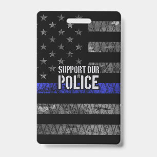 Crachá Bandeira Angustiada de Apoio à Nossa Polícia