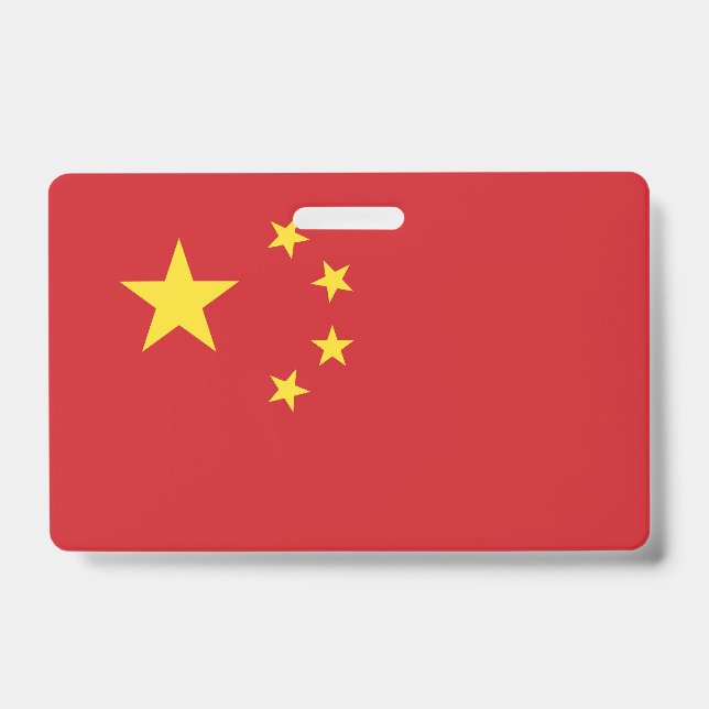 Crachá bandeira da China (Frente)