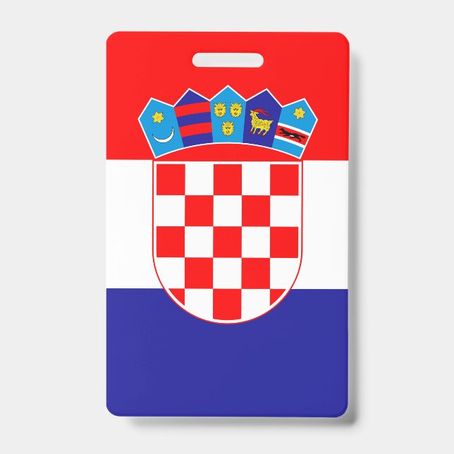 Crachá Bandeira da Croácia (Frente)